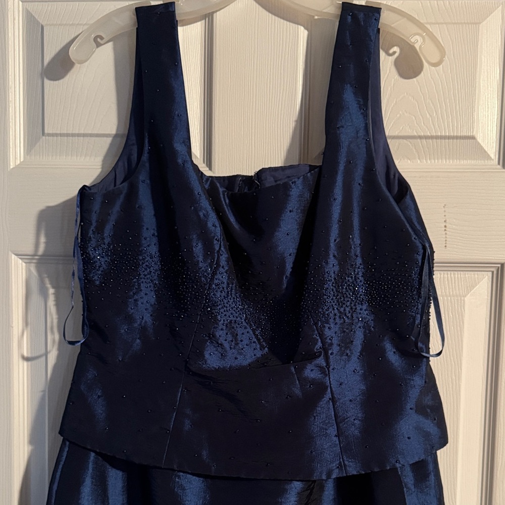 Elegant Navy Blue Formal Dress Size 14